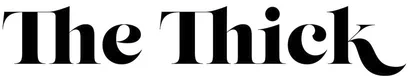 The Thick logo black
