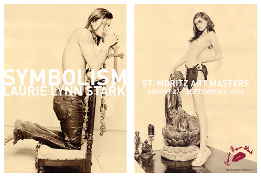The 'Symbolism' exhibit by Laurie Lynn Stark was at the St. Moritz Art Masters in 2010. The collection includes pictures from London, Hollywood &amp; Paris.